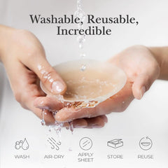 Emoswim - Nipple Cover Sticky Adhesive Silicone Nipple Pasties Reusable Pasty Nipple Covers for Women with Travel Box