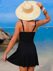 Emoswim - Women's New Mesh One Piece Swim Dress Swimsuit Tummy Control Bathing Suit