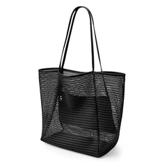 Emoswim - Women's Swimming Beach Bag Portable One Shoulder Storage Bag Crossbody Bag Versatile Mesh Bag