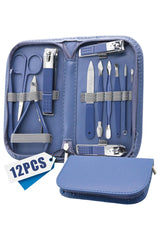 Emoswim - Manicure Pedicure Set 12 Pcs Nail Care Kit for Women Nail Grooming Kit