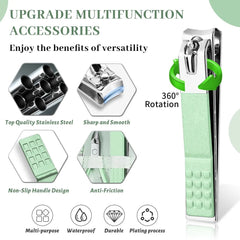 Emoswim - Manicure Pedicure Set 12 Pcs Nail Care Kit for Women Nail Grooming Kit