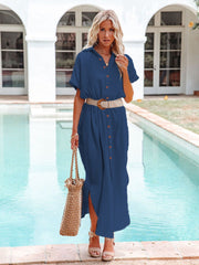 Emoswim - White Solid Color Long Sun-proof Cardigan Cover Up