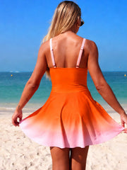 Emoswim - Women's One Piece Swimsuit Tummy Control Ruched Deep V Neck Open Back Bathing Suit