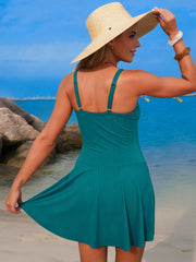 Emoswim - Women's New Mesh One Piece Swim Dress Swimsuit Tummy Control Bathing Suit