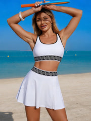 Emoswim - Women's Bikini Swimsuits Two Piece Bathing Suit Modest Swim Skirt Sports Swim Suits