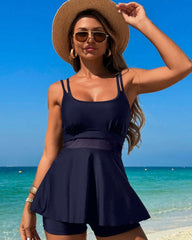 Emoswim - Women's One Piece Swimsuit V Neck Soft Mesh Patchwork Monokini Comfy Breathable Bathing Suits Slimming
