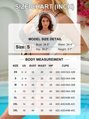 Emoswim - Womens Bikini Sets Two Piece Swimsuit 2026 Curvy Cutout String Bathing Suit