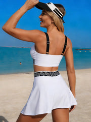 Emoswim - Women's Bikini Swimsuits Two Piece Bathing Suit Modest Swim Skirt Sports Swim Suits