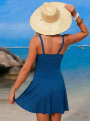 Emoswim - Women's New Mesh One Piece Swim Dress Swimsuit Tummy Control Bathing Suit