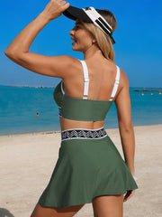 Emoswim - Women's Bikini Swimsuits Two Piece Bathing Suit Modest Swim Skirt Sports Swim Suits