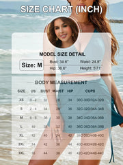 Emoswim - Women One Piece Swim Dress Tummy Control Swimsuits Slimming Color Block Drawstring Bathing Suit