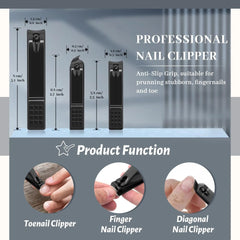 Emoswim - Manicure Pedicure Set 12 Pcs Nail Care Kit for Women Nail Grooming Kit