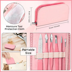 Emoswim - Manicure Pedicure Set 12 Pcs Nail Care Kit for Women Nail Grooming Kit