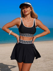 Emoswim - Women's Bikini Swimsuits Two Piece Bathing Suit Modest Swim Skirt Sports Swim Suits